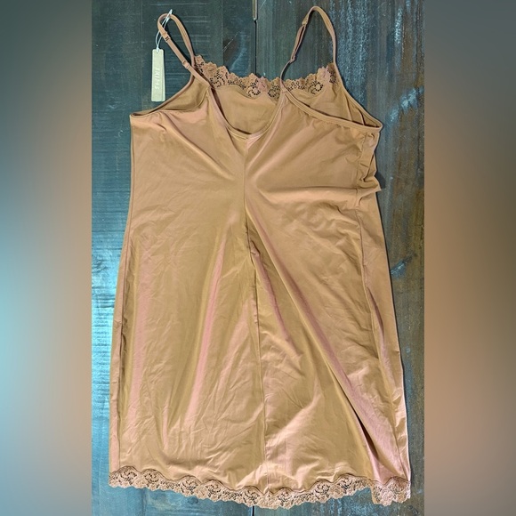 Skims Fits Everybody Lace Slip Dress Bronze 4X NWT - Picture 5 of 5